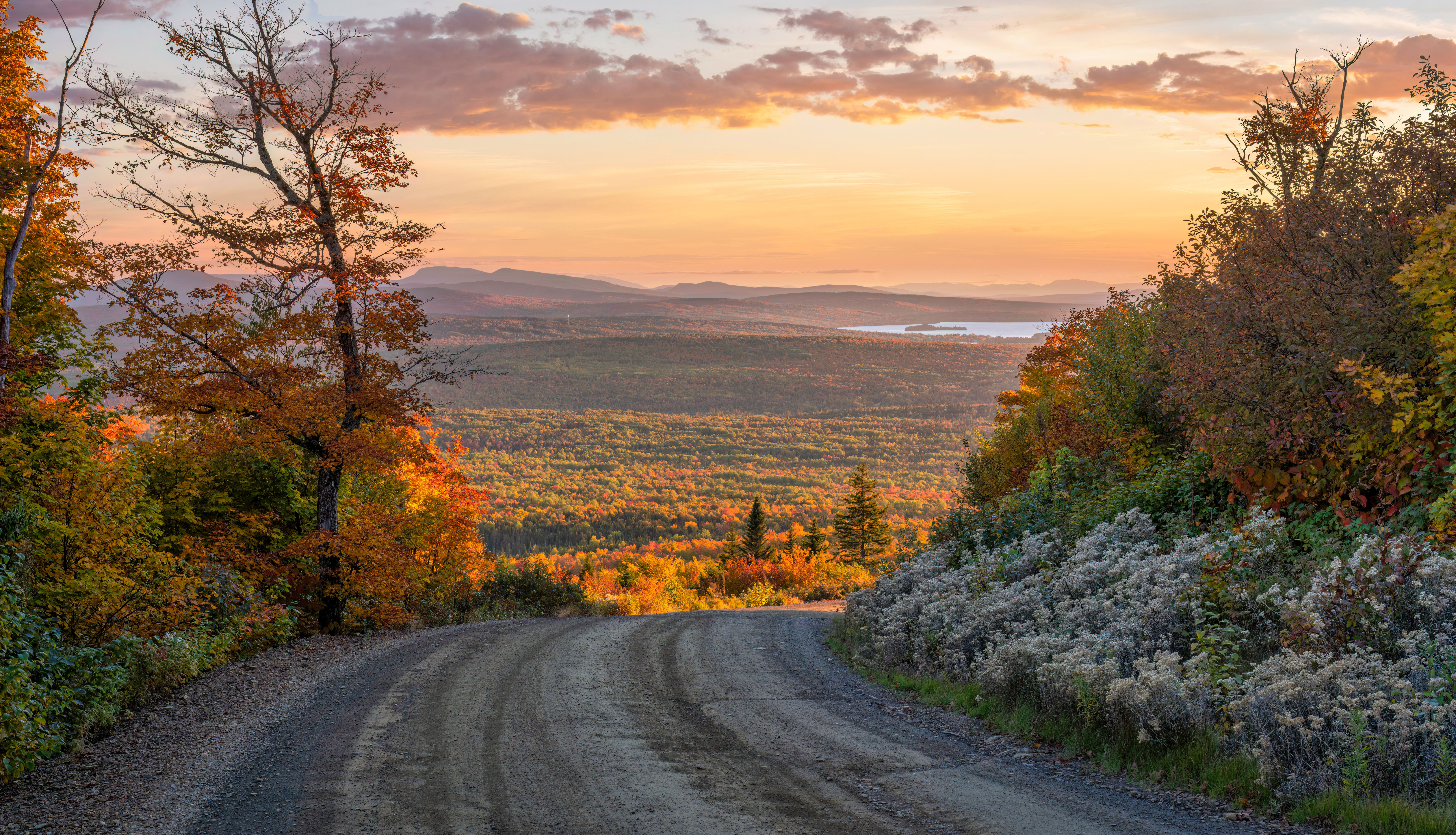 Quill Hill in Rangeley in fall
