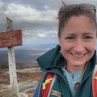 Amanda Laliberte, hiker on Appalachian Trail, Saddleback Mtn