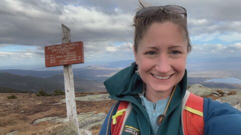 Amanda Laliberte, hiker on Appalachian Trail, Saddleback Mtn