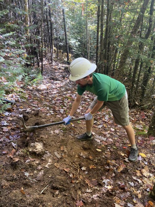 Hearts on the Trail | Volunteers Complete Trail Surface Upgrades to Perham Stream Birding Trail | High Peaks Alliance