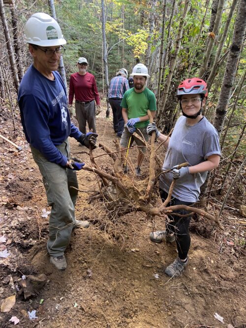 Trail Magic in Action | Volunteers Complete Trail Surface Upgrades to Perham Stream Birding Trail | High Peaks Alliance