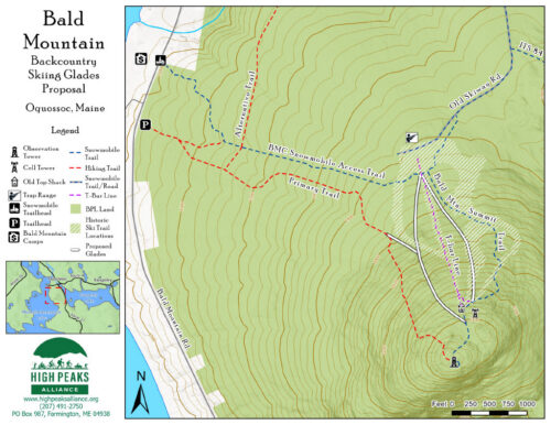 Bringing Backcountry Skiing to Western Maine's Public Lands | Bald Mountain Glades | High Peaks Alliance